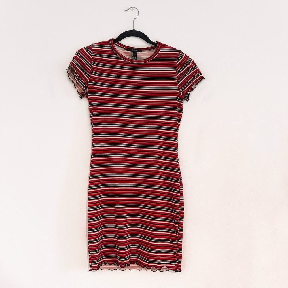 Forever 21 Striped Bodycon Mini Dress